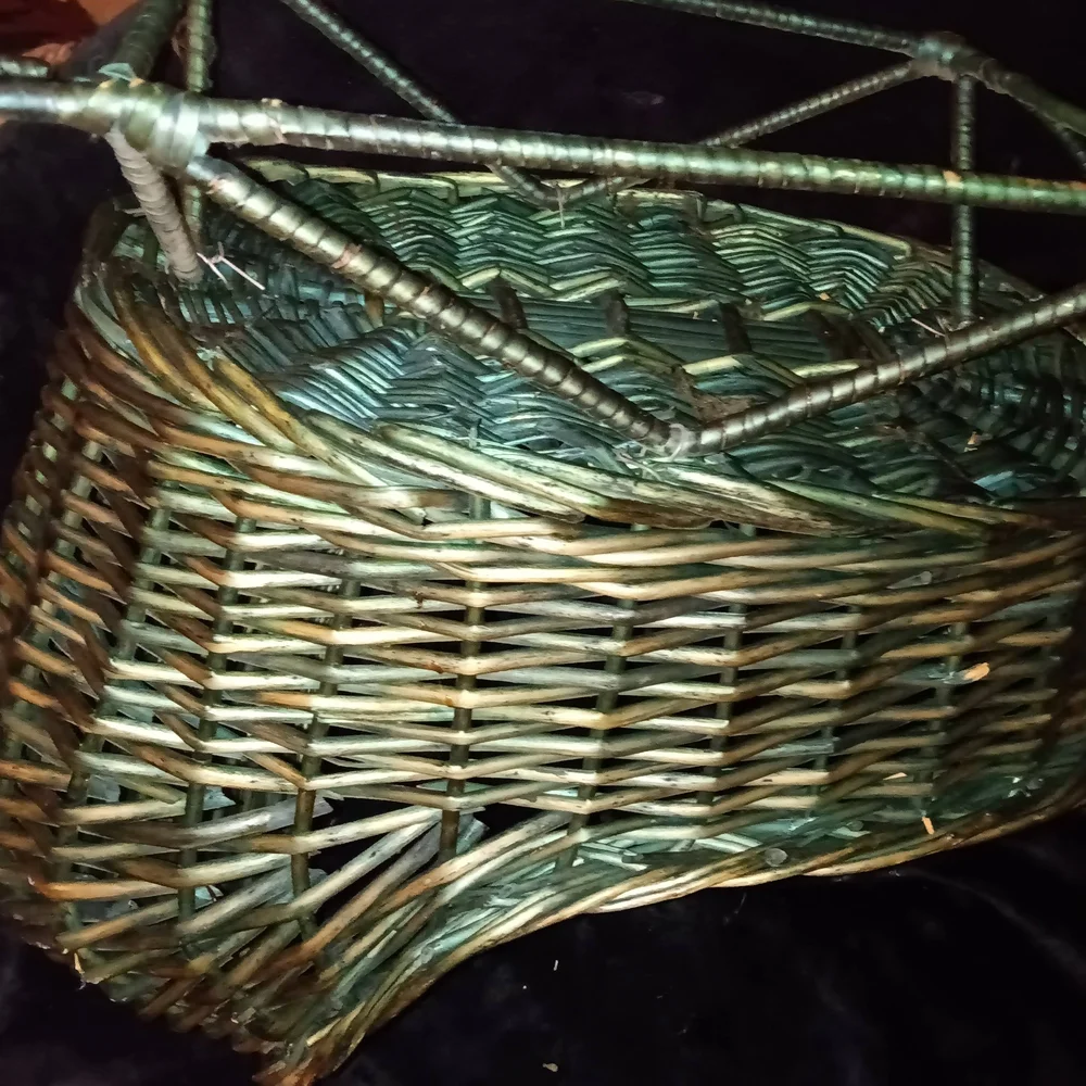Handcrafted Wicker Rocking Cradle - Picture 3 of 4